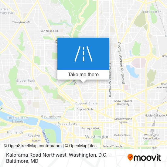Mapa de Kalorama Road Northwest
