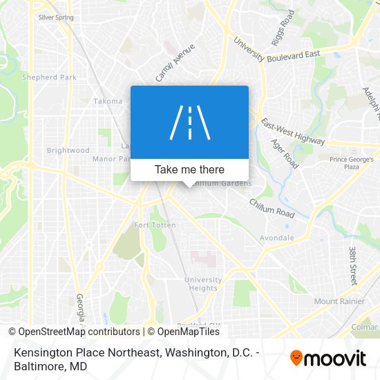 Kensington Place Northeast map