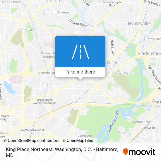 King Place Northeast map
