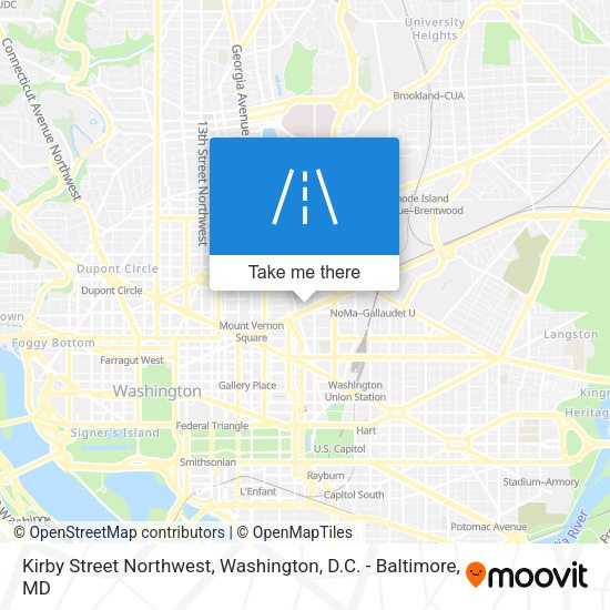 Kirby Street Northwest map