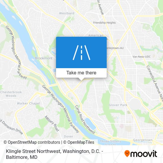 Mapa de Klingle Street Northwest