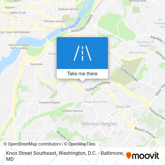 Knox Street Southeast map