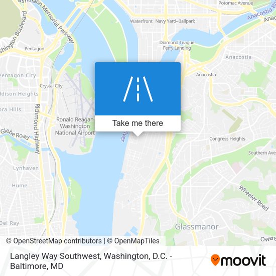 Mapa de Langley Way Southwest