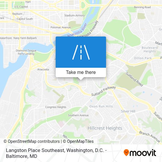 Langston Place Southeast map