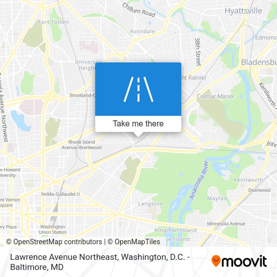 Lawrence Avenue Northeast map