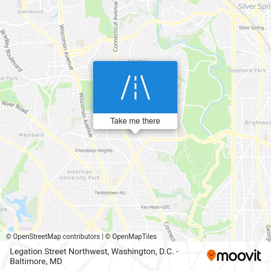 Mapa de Legation Street Northwest