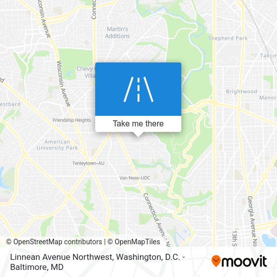 Mapa de Linnean Avenue Northwest