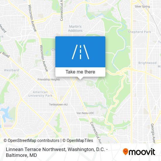 Linnean Terrace Northwest map
