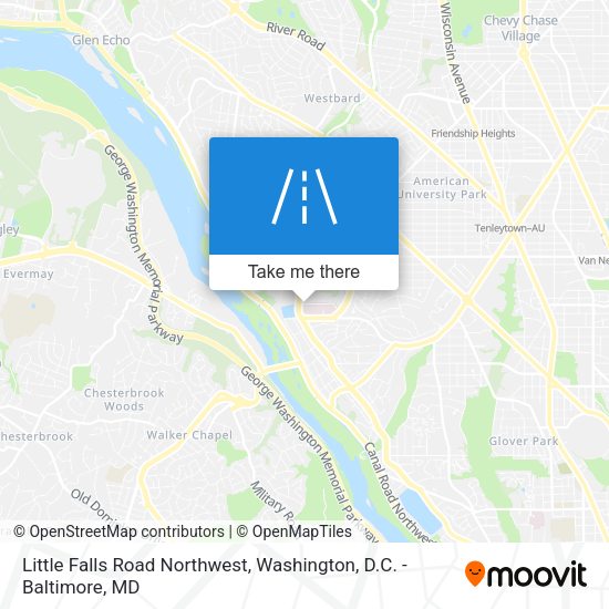 Mapa de Little Falls Road Northwest