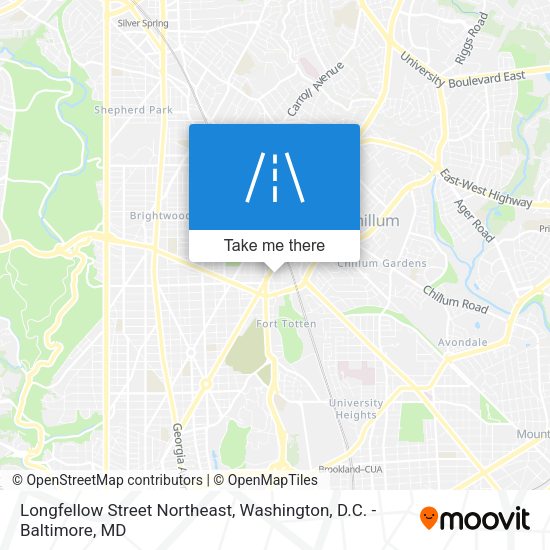 Mapa de Longfellow Street Northeast