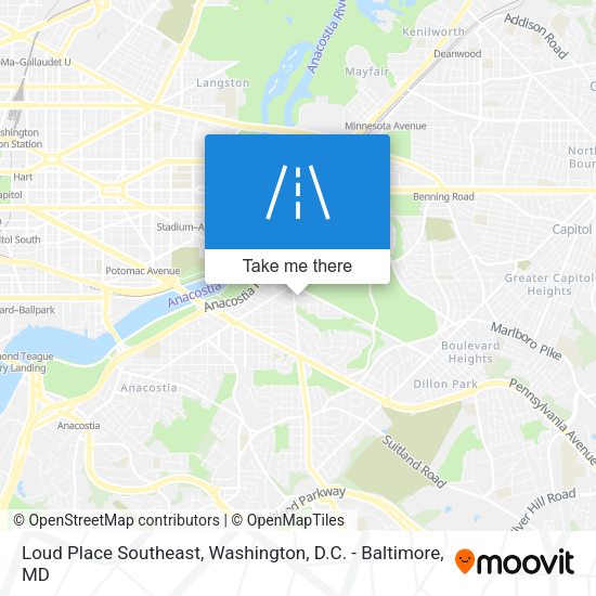 Loud Place Southeast map