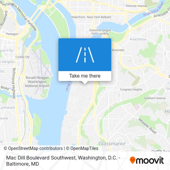 Mapa de Mac Dill Boulevard Southwest