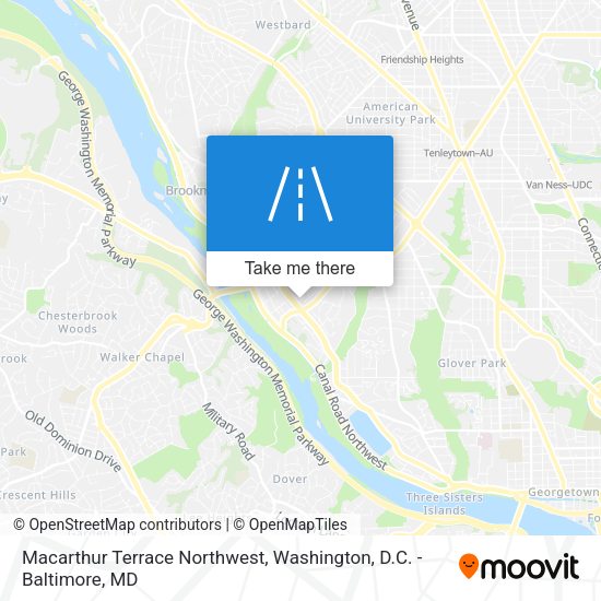 Mapa de Macarthur Terrace Northwest