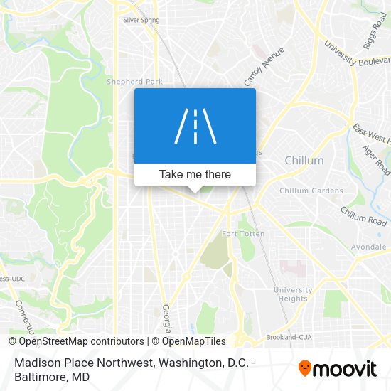 Mapa de Madison Place Northwest