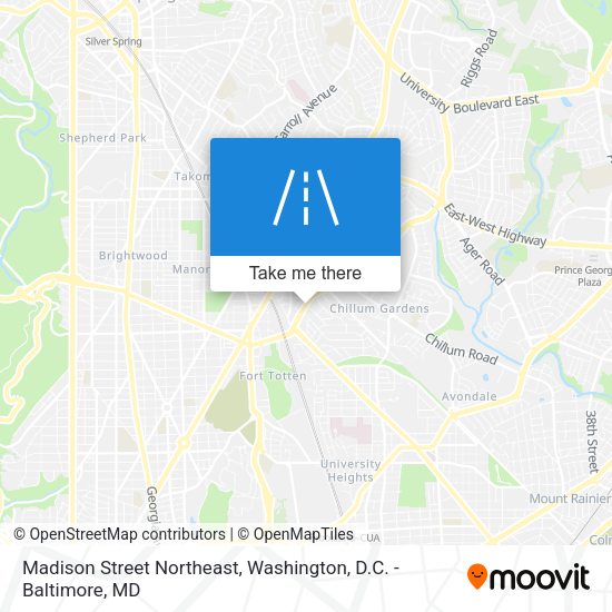 Madison Street Northeast map