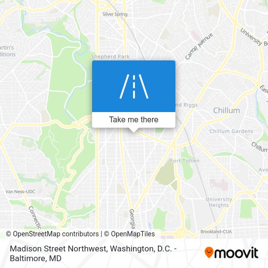 Madison Street Northwest map