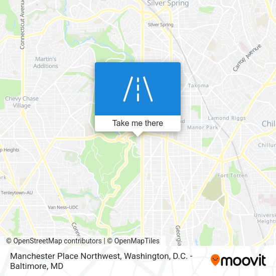 Manchester Place Northwest map