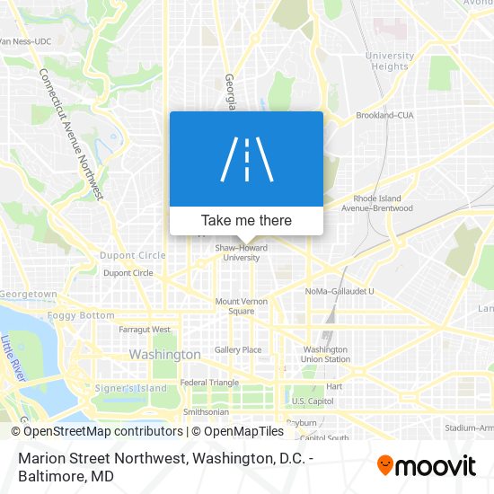 Marion Street Northwest map