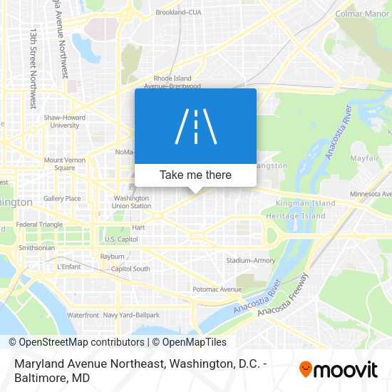 Mapa de Maryland Avenue Northeast