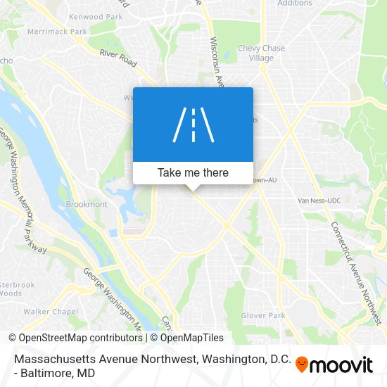Massachusetts Avenue Northwest map