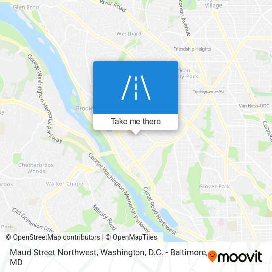 Maud Street Northwest map