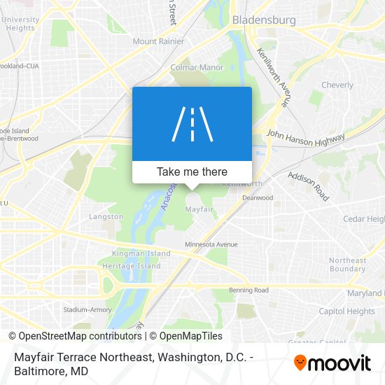 Mayfair Terrace Northeast map