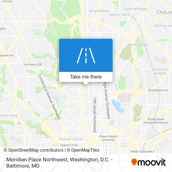 Meridian Place Northwest map
