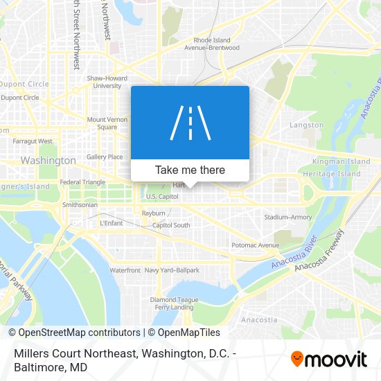 Millers Court Northeast map