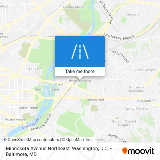 Mapa de Minnesota Avenue Northeast