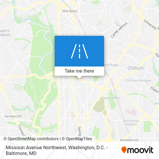 Mapa de Missouri Avenue Northwest