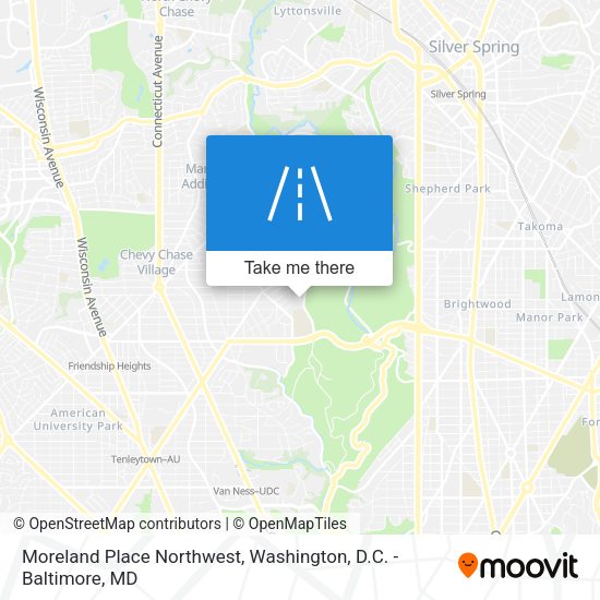 Mapa de Moreland Place Northwest