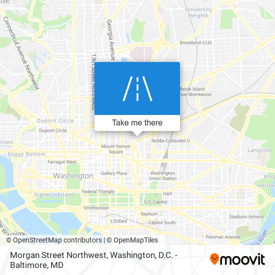 Morgan Street Northwest map