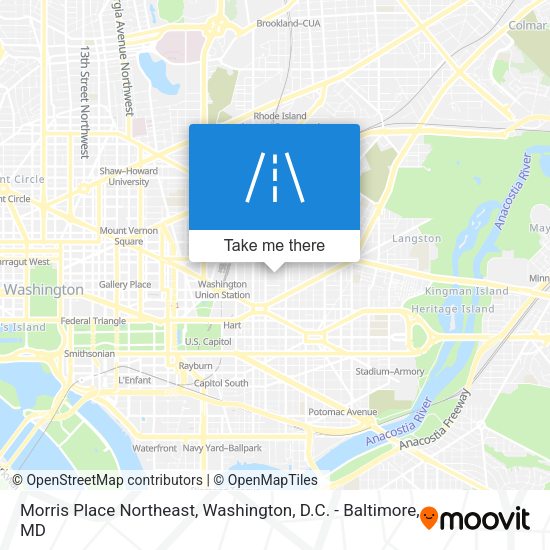 Mapa de Morris Place Northeast