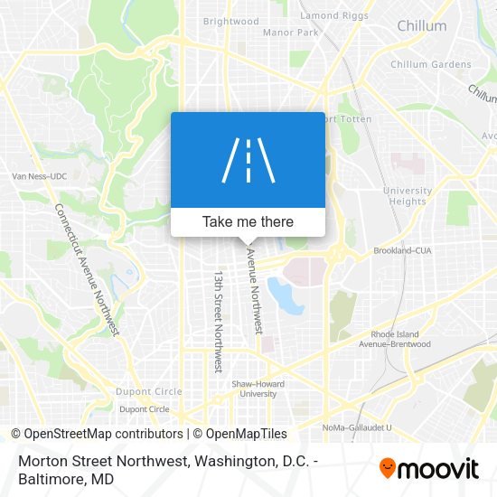 Mapa de Morton Street Northwest