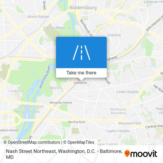 Nash Street Northeast map