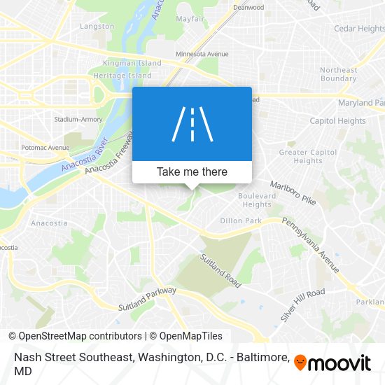 Nash Street Southeast map
