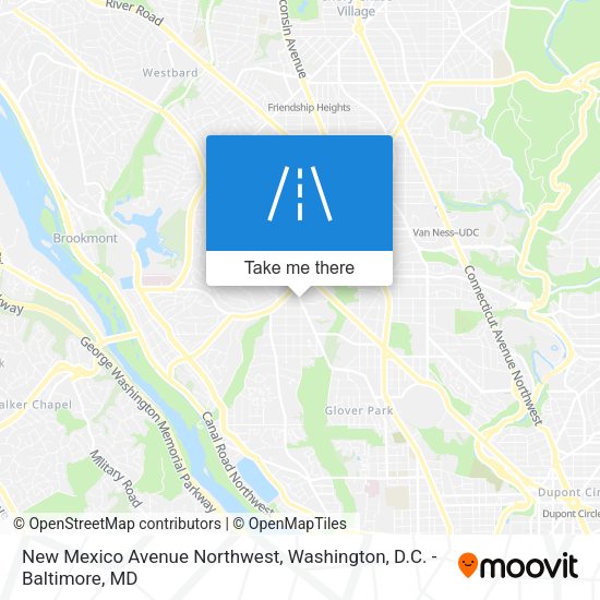 New Mexico Avenue Northwest map