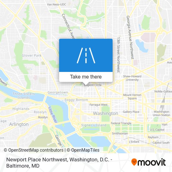 Mapa de Newport Place Northwest