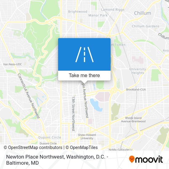 Mapa de Newton Place Northwest