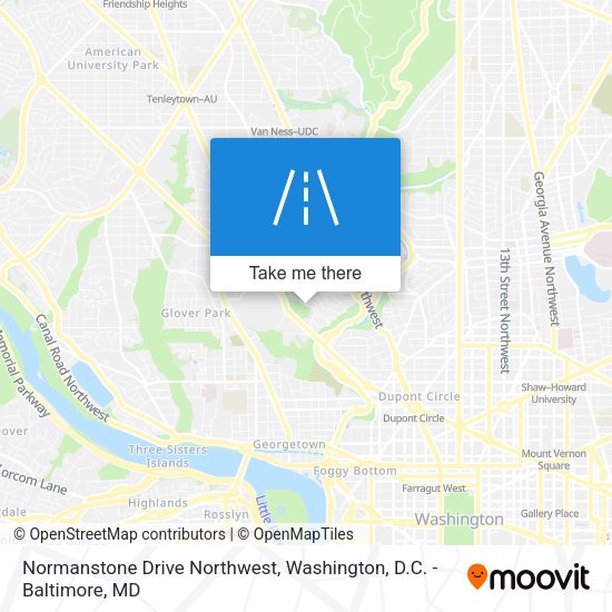 Normanstone Drive Northwest map