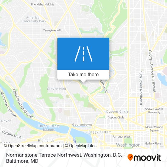 Normanstone Terrace Northwest map