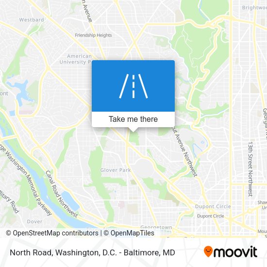 North Road map
