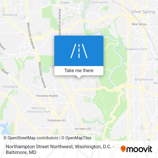 Mapa de Northampton Street Northwest