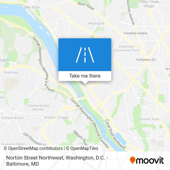 Mapa de Norton Street Northwest