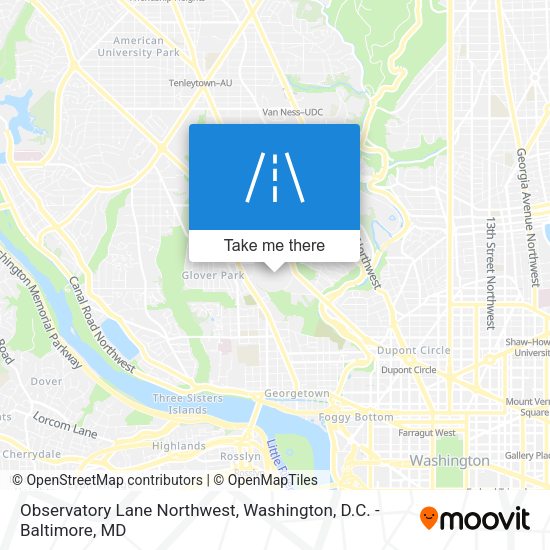 Mapa de Observatory Lane Northwest