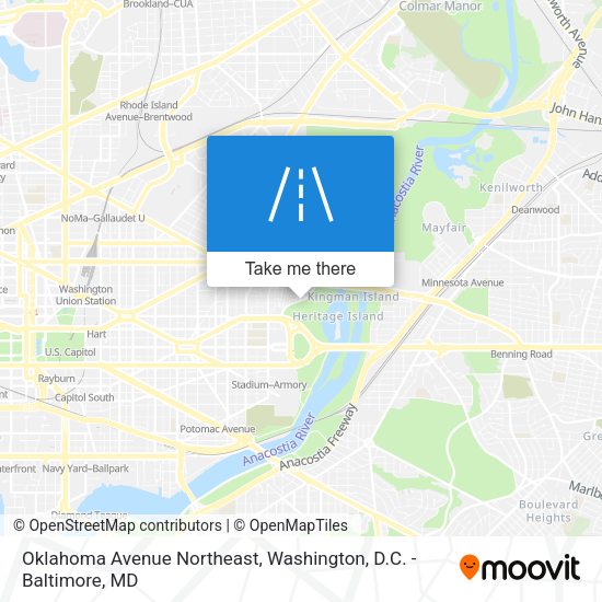 Mapa de Oklahoma Avenue Northeast