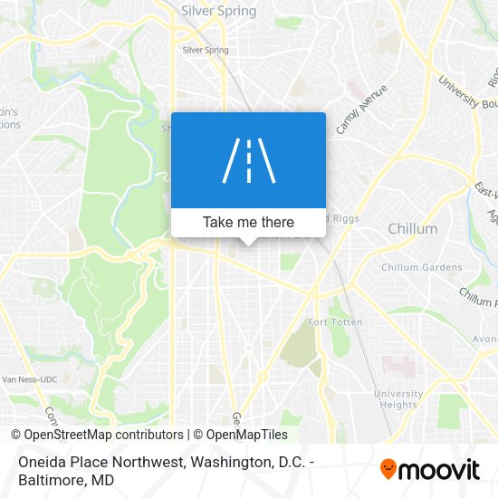 Oneida Place Northwest map