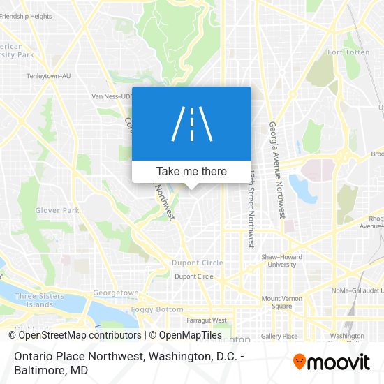 Mapa de Ontario Place Northwest