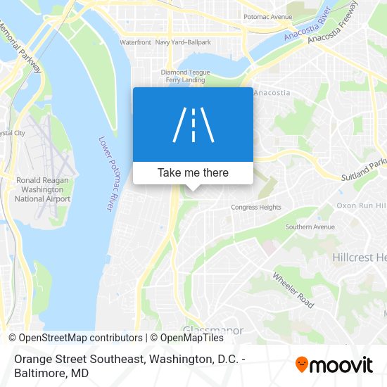 Orange Street Southeast map