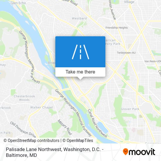 Palisade Lane Northwest map